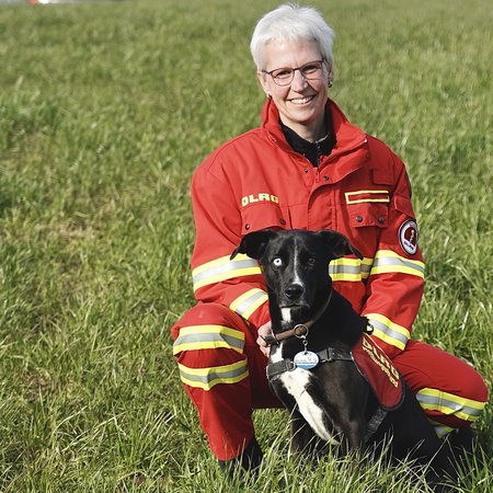 Hundeführerin: Andrea mit Merlin